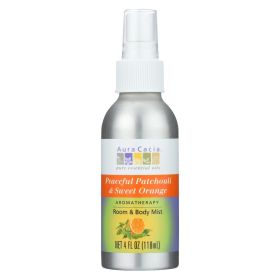 Aura Cacia - Aromatherapy Mist Patchouli Sweet Orange - 4 Fl Oz